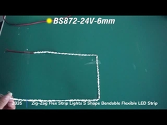 12V 24V 6mm 8mm 2835 Zig-Zag Flex Strip Lights Kształt S